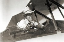 McGilliard  in cockpit